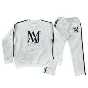 Unisex Navy Blue and Silver Sweatshirt And Track Pant Combo By About Millions