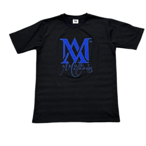 Unisex Black & Blue T-Shirt By About Millions