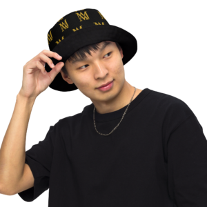 Young man wearing black bucket hat